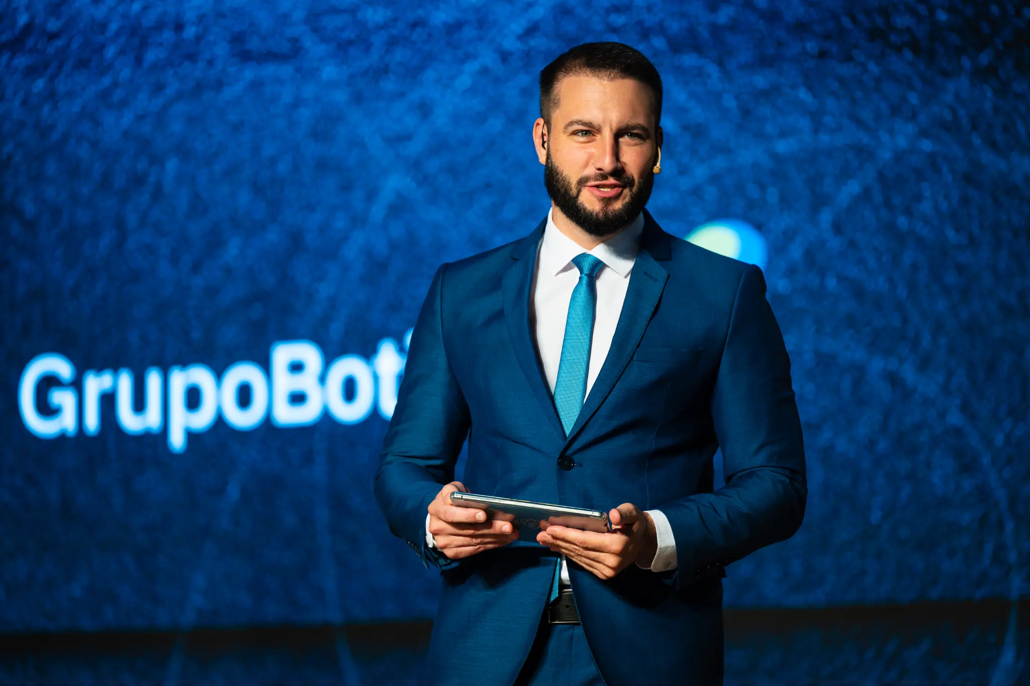João Salgado apresentando no Grupo Boticário